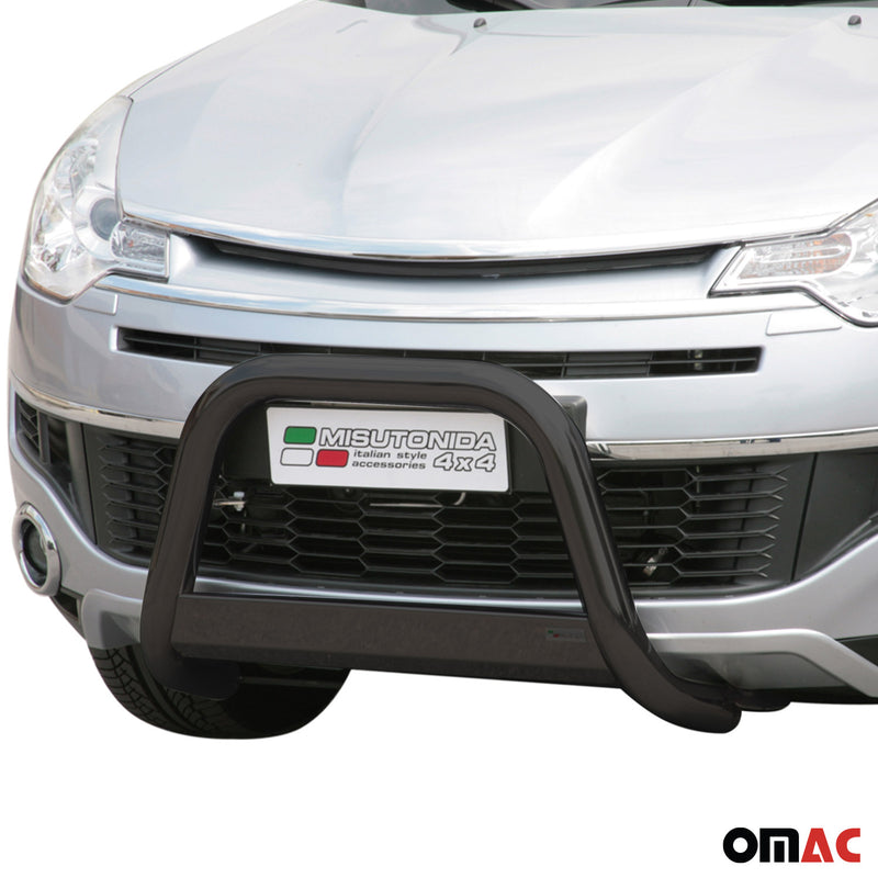 Barra di protezione anteriore per Citroen C-Crosser 2008-2012 ø63mm acciaio nero 
