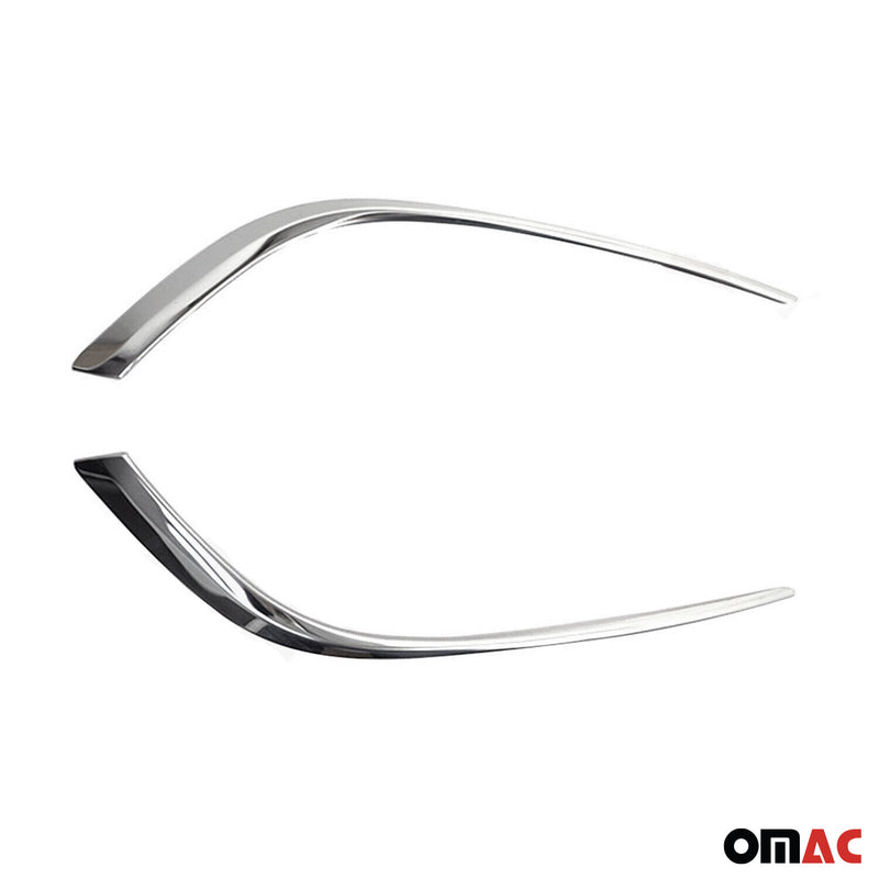 Cornice per fendinebbia per Opel Astra J 2012-2015 in acciaio inox 2x