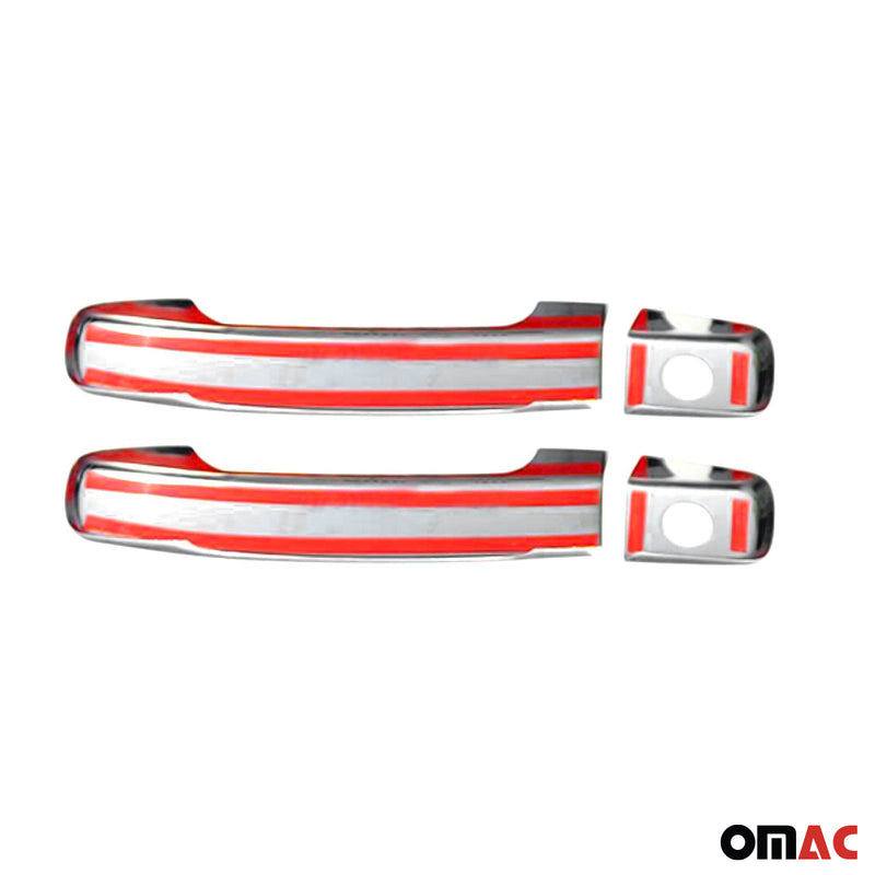 Copri maniglia porta, copri maniglia porta per Nissan Navara 2005-2015 2 porte in acciaio inox 4x