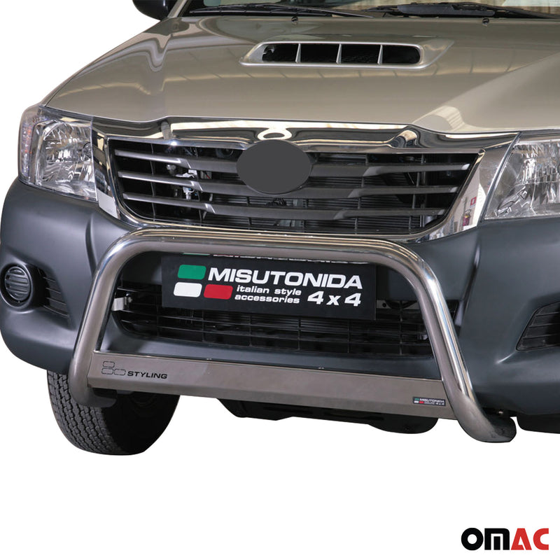 Protezione anteriore per Toyota Hilux 2011-2015 ø63mm acciaio argento 