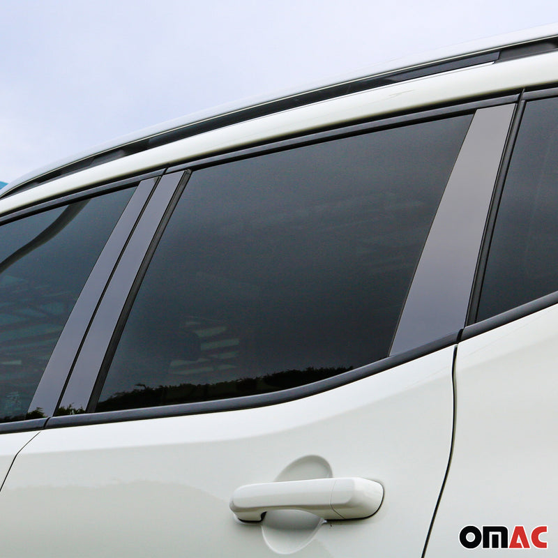 Rivestimento del montante della porta del montante B per Jeep Renegade 2014-2021 in acciaio inossidabile scuro, 6 pezzi
