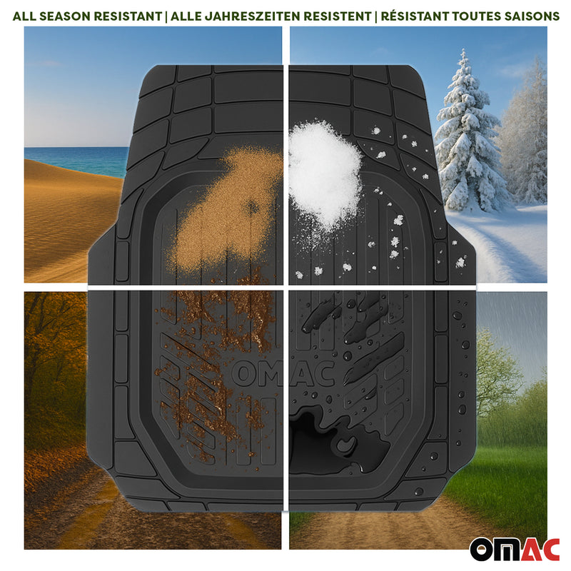Ford B-Max C-Max Fußmatten Zuschneidbar Gummi Schwarz 4Tlg