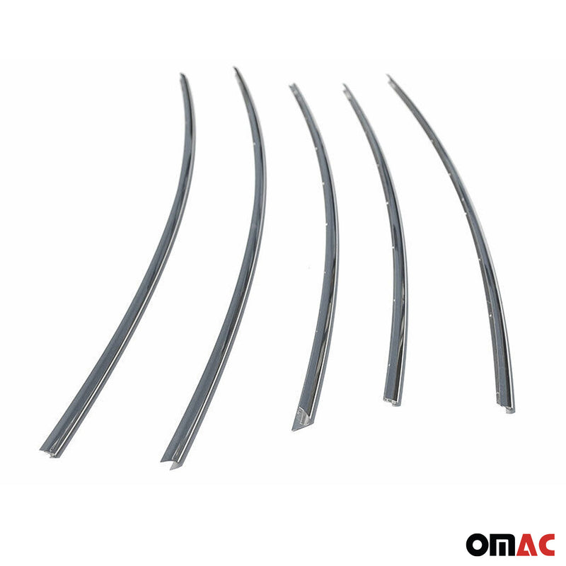 Strisce griglia per Peugeot 307 2005-2009 acciaio inox argento 5 pezzi 
