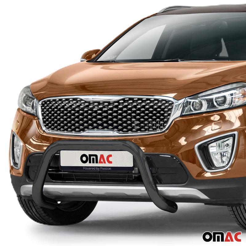 Barra di protezione anteriore per Kia Sorento 2015-2018 con ABE acciaio nero 