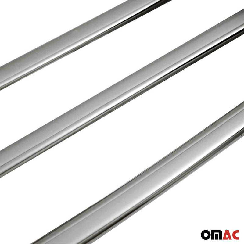 Listelli decorativi per finestrini Peugeot 3008 2016-2025 in acciaio inox scuro, 8 pezzi 