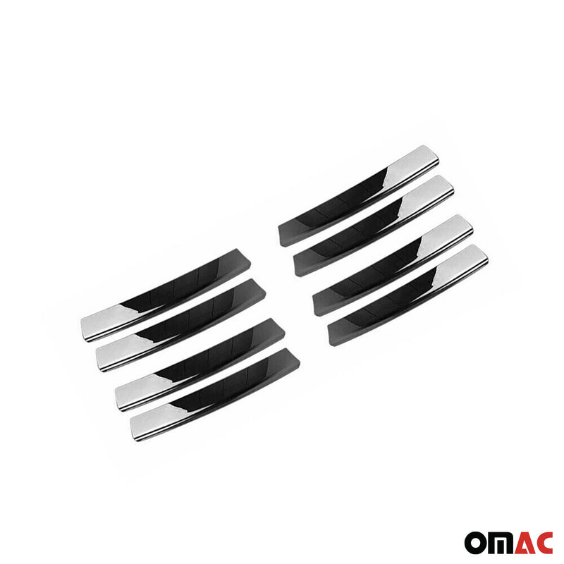 Strisce per griglia radiatore per VW Bora 1998-2005 in acciaio inox argento 8 pezzi 