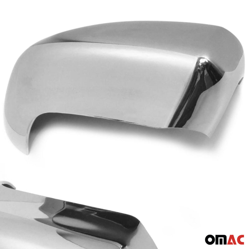 Calotte specchietti retrovisori per Nissan Qashqai +2 2008-2014 ABS cromato argento 