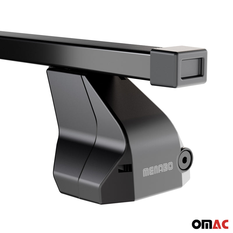 Portapacchi in acciaio Menabo per Mercedes CLS C219 2004-11 Nero