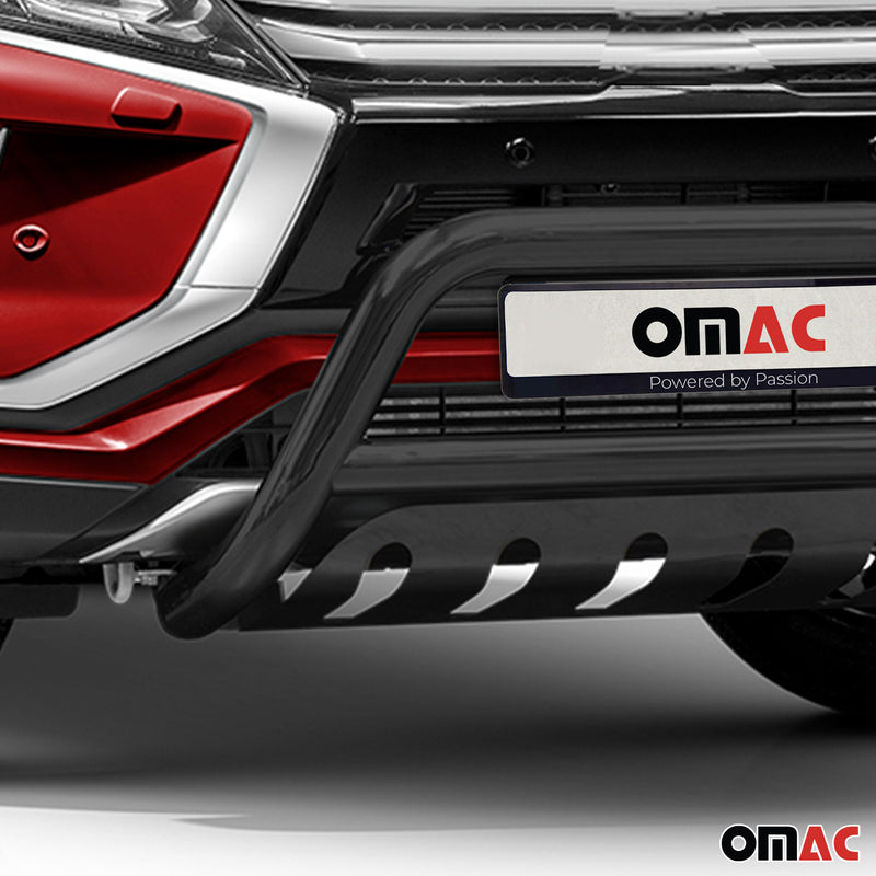 Barra di protezione anteriore in acciaio per Mitsubishi Eclipse Cross 2017-2022 con ABE Nero 