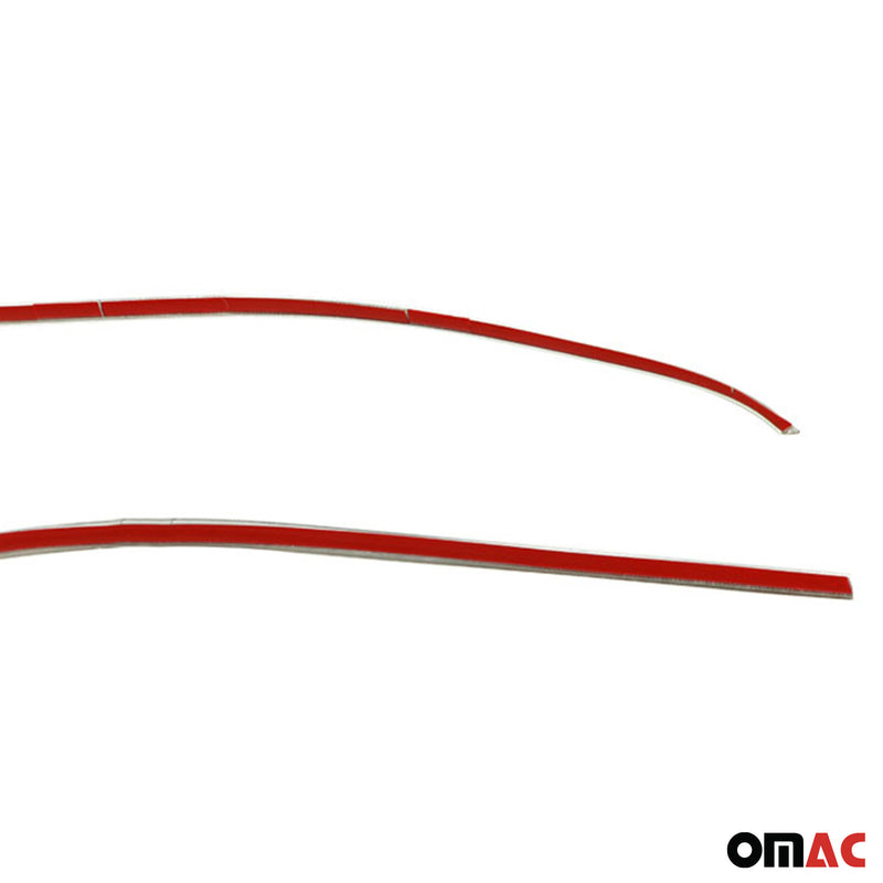 Listelli decorativi per finestrini per Peugeot Rifter 2019-2021 in acciaio inox cromato, 2 pezzi 