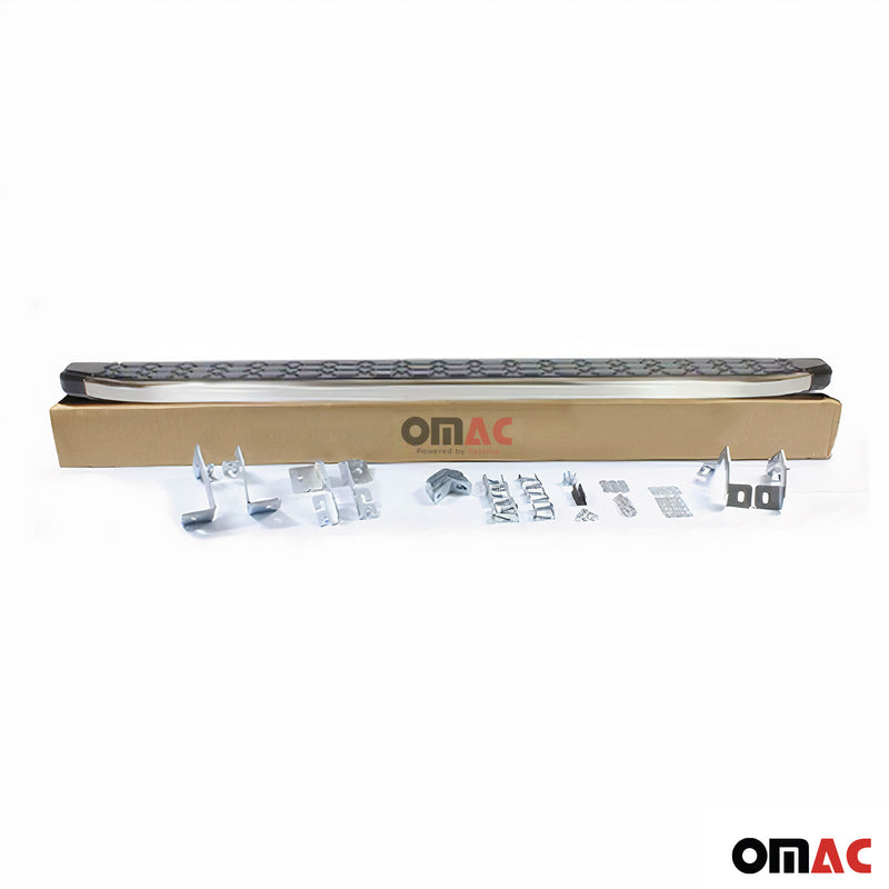 Pedane laterali per Kia Sorento 2013-2019 in acciaio inox nero argento