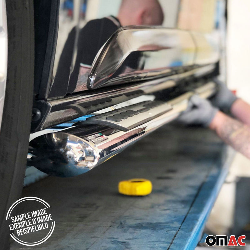 Minigonne laterali in acciaio inox per Opel Mokka 2012-2016 Argento