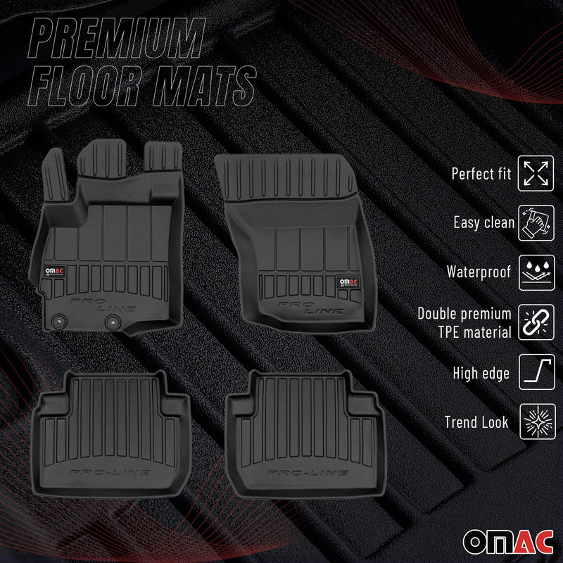 Tappetini Peugeot 4007 2007-2013 TPE Nero 4 pezzi