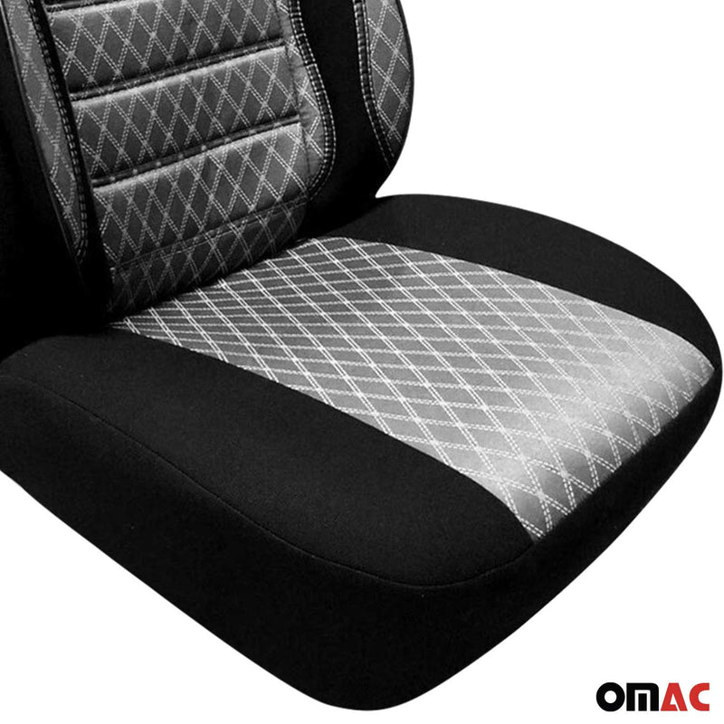 Coprisedili per Citroen Jumpy 2007-2016 Grigio Nero 2+1 Anteriori