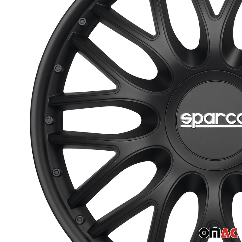 Coprimozzi Sparco 15 pollici Roma Nero 4 pezzi