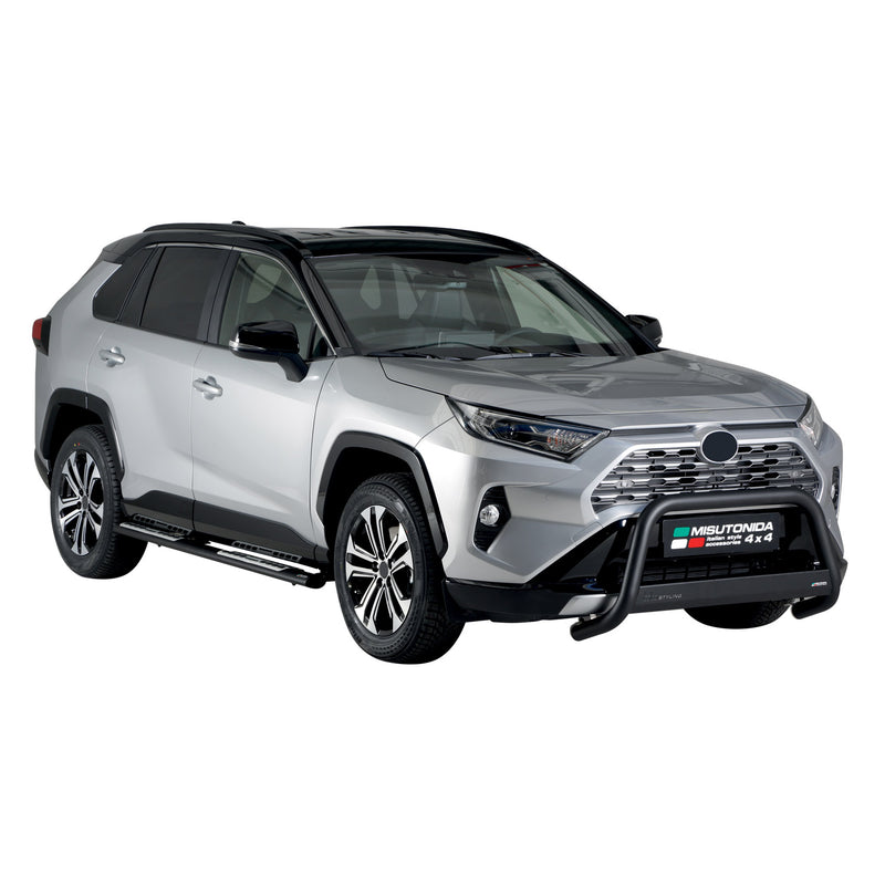 Minigonne laterali in acciaio per Toyota RAV4 Hybrid 2019-2025 Nero