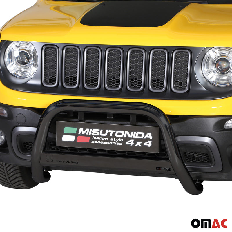 Barra di protezione anteriore per Jeep Renegade 2014-2024 Trailhawk ø63mm Nero
