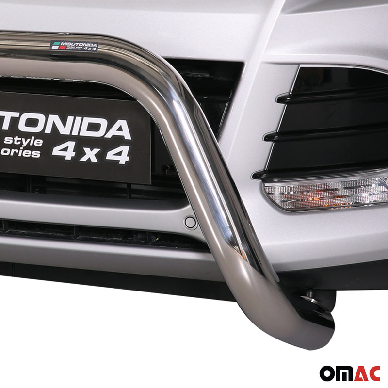Protezione anteriore per Ford Kuga 2013-2016 ø76mm acciaio argento