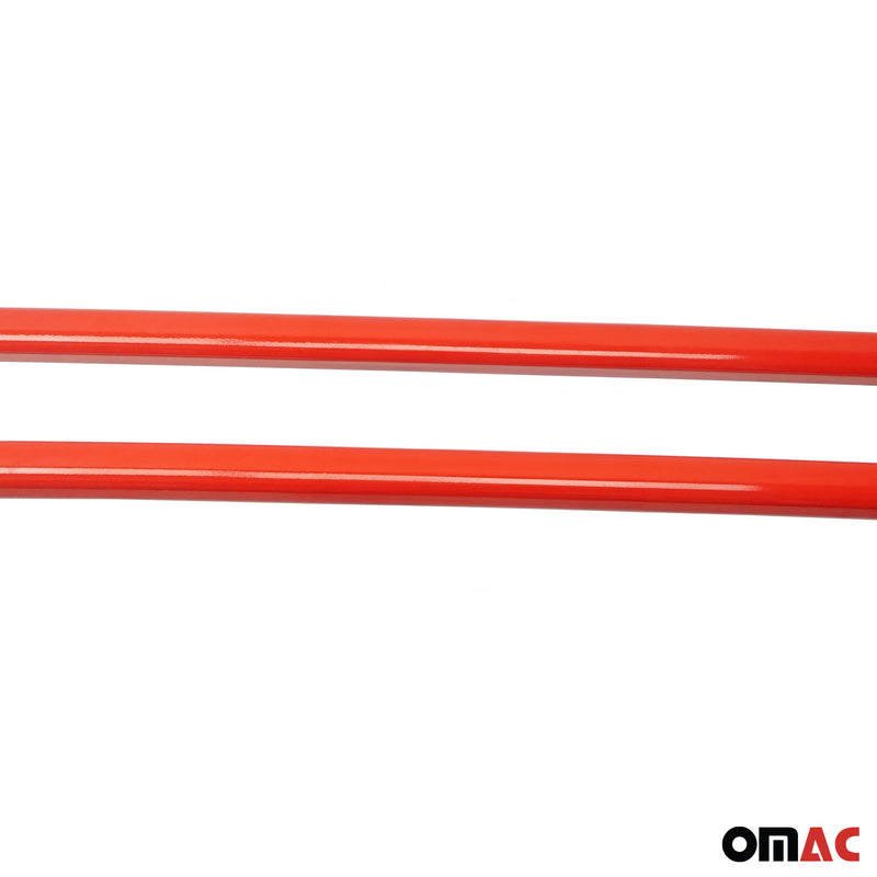 Barre trasversali per tetto in alluminio per VW Amarok DoubleCab 2010-2022 ABE Rosso 2 pezzi