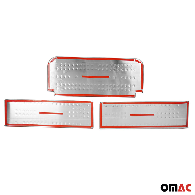 Soglie porte per Nissan NV300 2016-2024 in acciaio inox argento 3 pezzi 