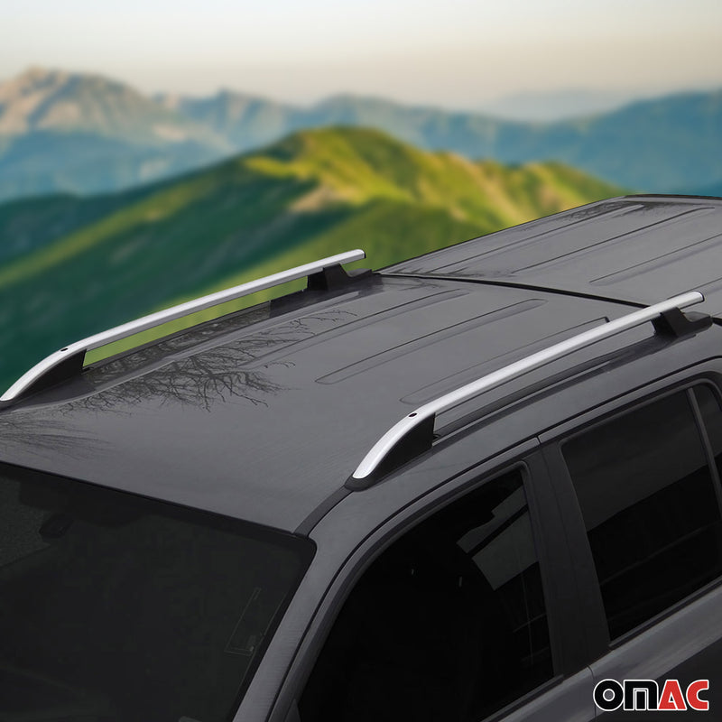 Barre trasversali in alluminio per Peugeot Partner Citroen Berlingo Grigio Corto