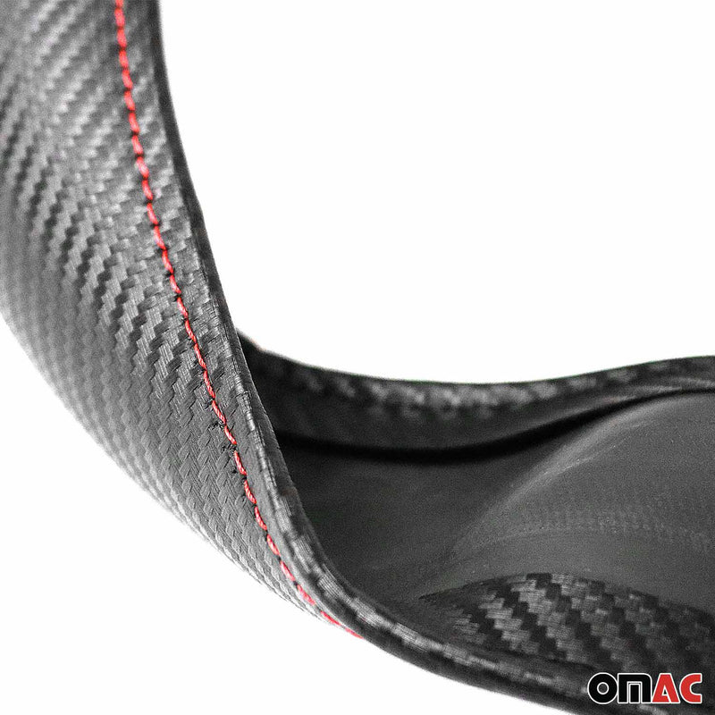 Lenkradbezug Lenkradschoner Lenkrad abdeckung Schwarz Rot Streifen Ø 38-40 cm