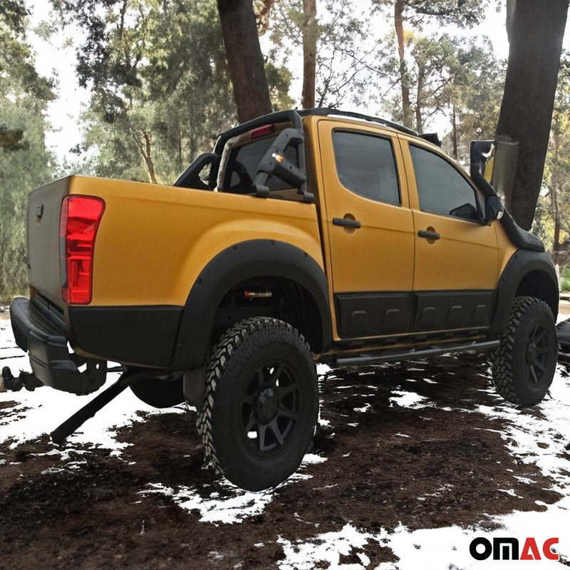 Striscia di protezione laterale per porta Isuzu D-Max 2012-2019 nera, 4 pezzi