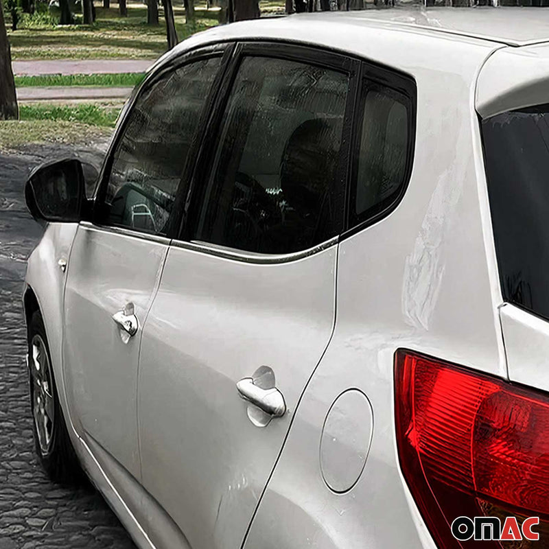 Listelli decorativi per finestrini per Kia Venga 2010-2025 in acciaio inox cromato, 4 pezzi