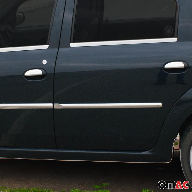 Copri maniglia porta, copri maniglia porta per Dacia Logan MCV 2006-2013 in acciaio inox argento 4x 