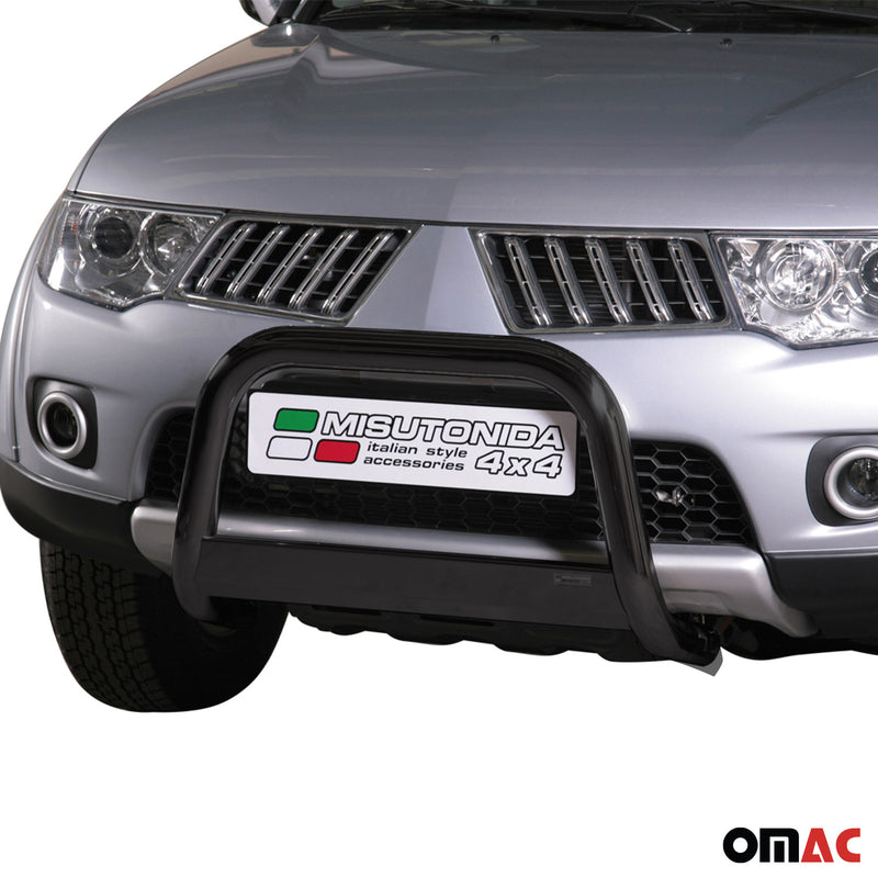 Protezione anteriore per Mitsubishi L200 2010-2015 ø63mm acciaio nero