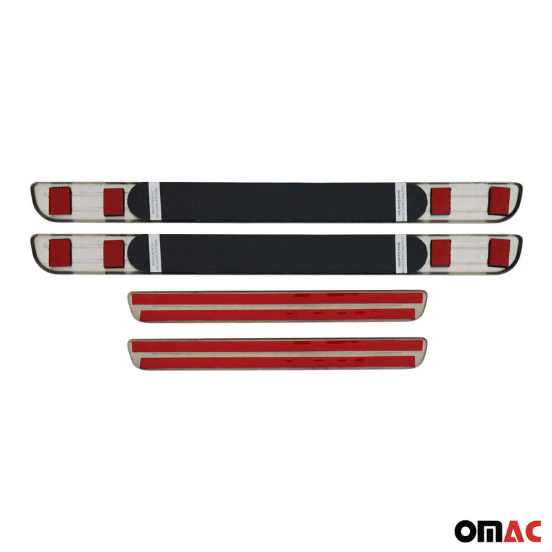 Soglie Sport per Dacia Logan 2005-2022 Cromate Scure 4x