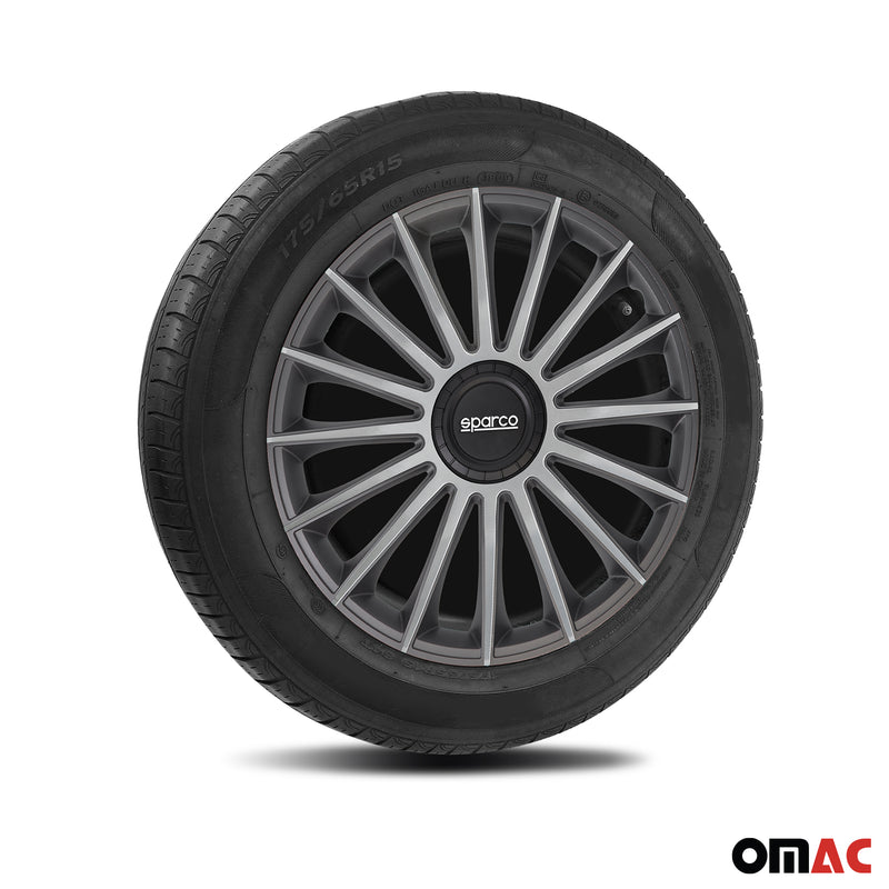 Coprimozzi Sparco 16 pollici Treviso Grigio Argento 4 pezzi