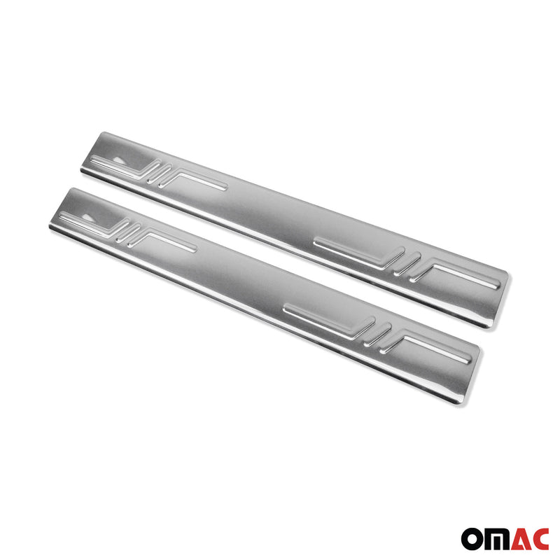 Soglie porte per Opel Astra H 2004-2010 in acciaio inox argento 2 pezzi