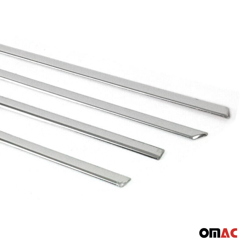Listelli decorativi per finestrini Suzuki Vitara 2015-2025 in acciaio inox cromato, 4 pezzi