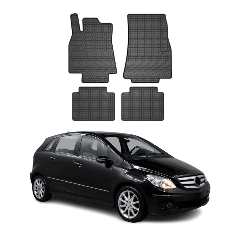 2005-2011 Mercedes B Klasse W245 Fußmatten Gummi Schwarz 4 tlg