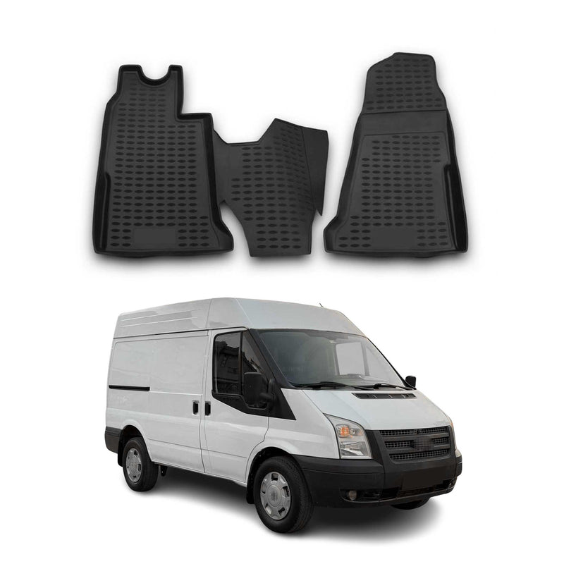 Tappetini Ford Transit 2006-2014 TPE Nero 2 pezzi