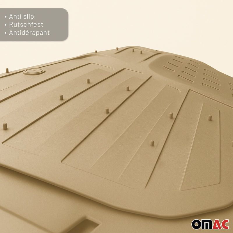 Tappetini VW Lupo, tagliabili, in gomma, beige, 4 pezzi