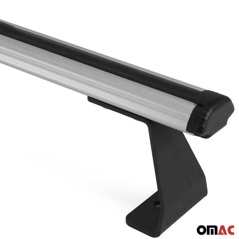 Portapacchi da tetto, portapacchi per VW Transporter 2003-2015, alluminio argento, 3 pezzi 