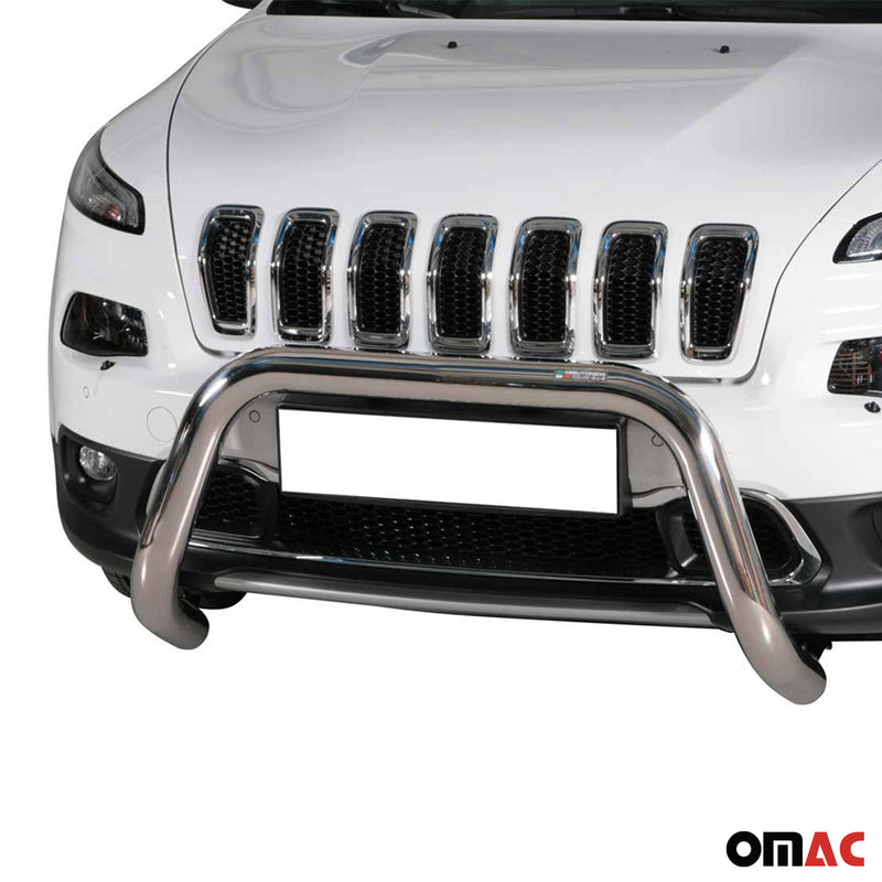 Protezione anteriore per Jeep Cherokee 2013-2018 ø76mm acciaio argento