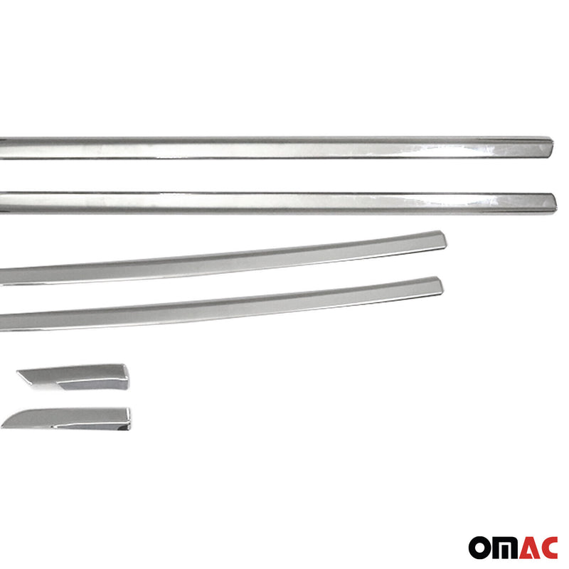 Listelli decorativi per finestrini per Renault Clio 2019-2025 in acciaio inox cromato 8 pezzi 
