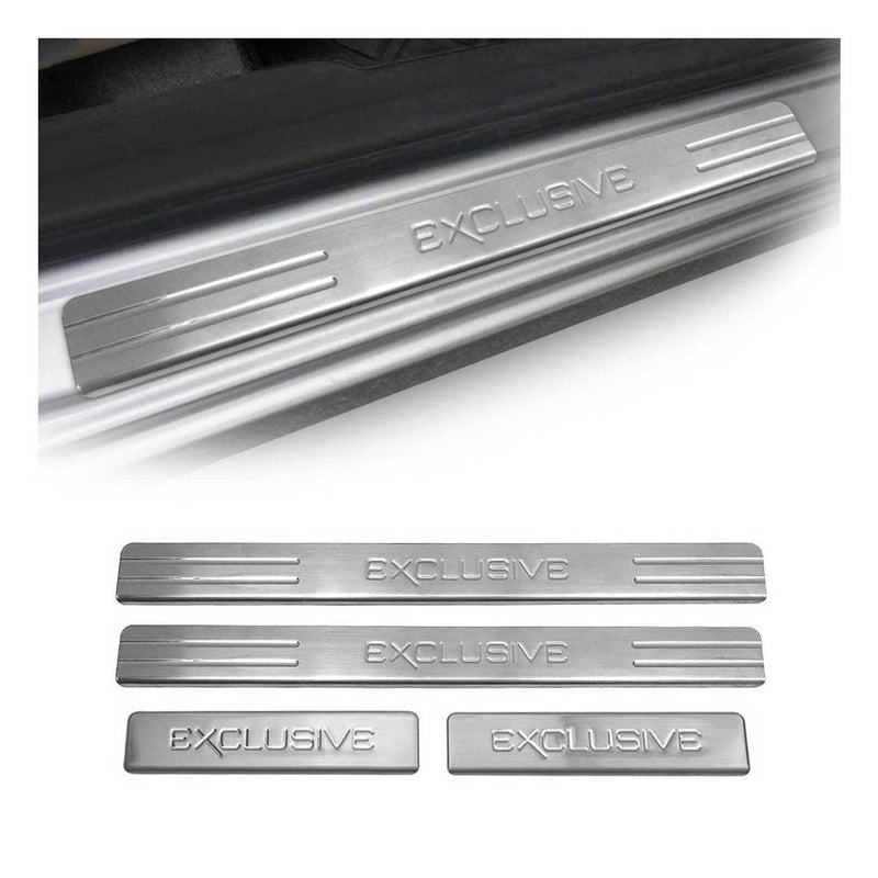 Soglie porte Exclusive per Seat Arona 2017-2025 in acciaio inox 4x