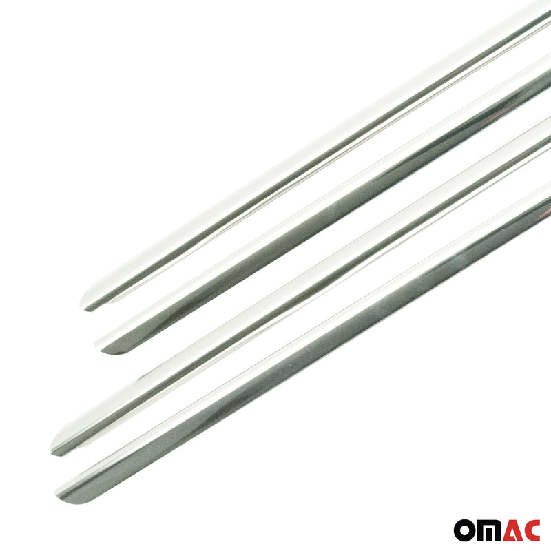 Listelli decorativi per finestrini per Dacia Sandero 2012-2020 in acciaio inox cromato, 4 pezzi 