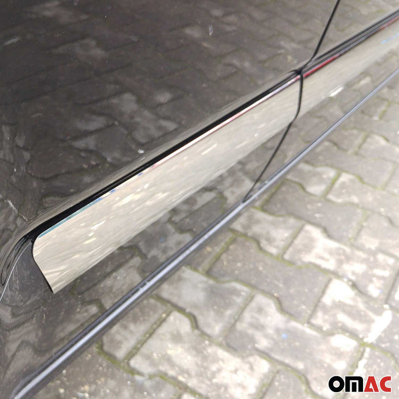 Protezione per porta laterale con striscia per VW Transporter T5 2003-2015 porta singola L2 cromata