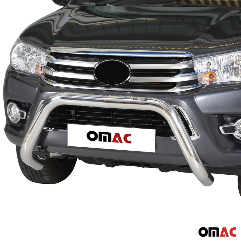 Protezione anteriore per Toyota Hilux 2016-2018 ø76mm acciaio argento