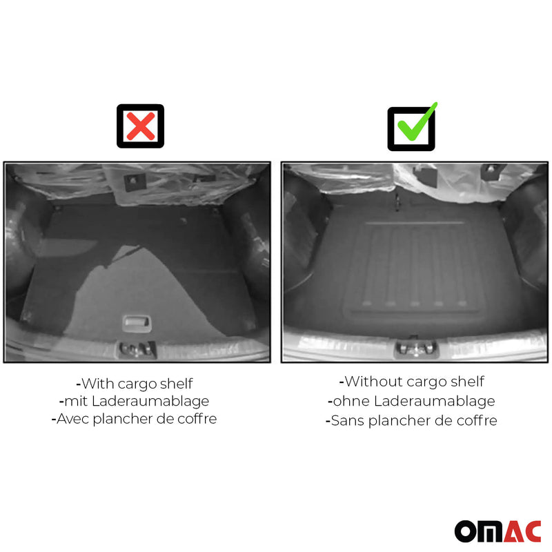 Vasca baule per Kia Niro 2016-2021 5 porte in gomma TPE nera