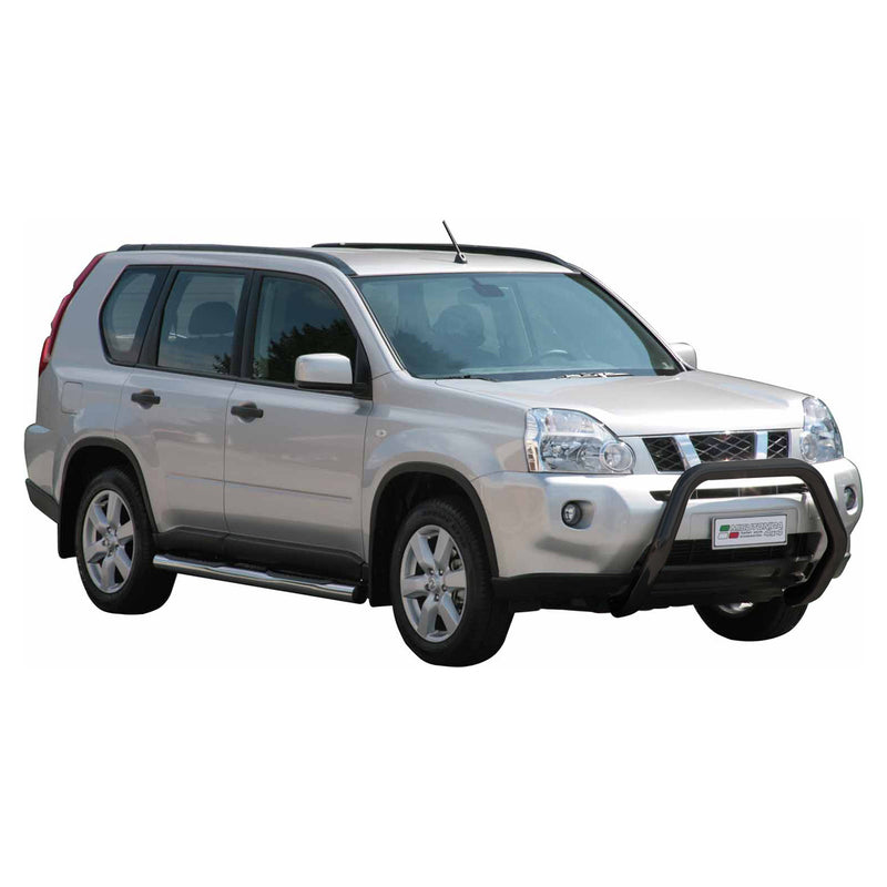 Protezione anteriore per Nissan X-Trail 2007-2010 ø76mm acciaio nero