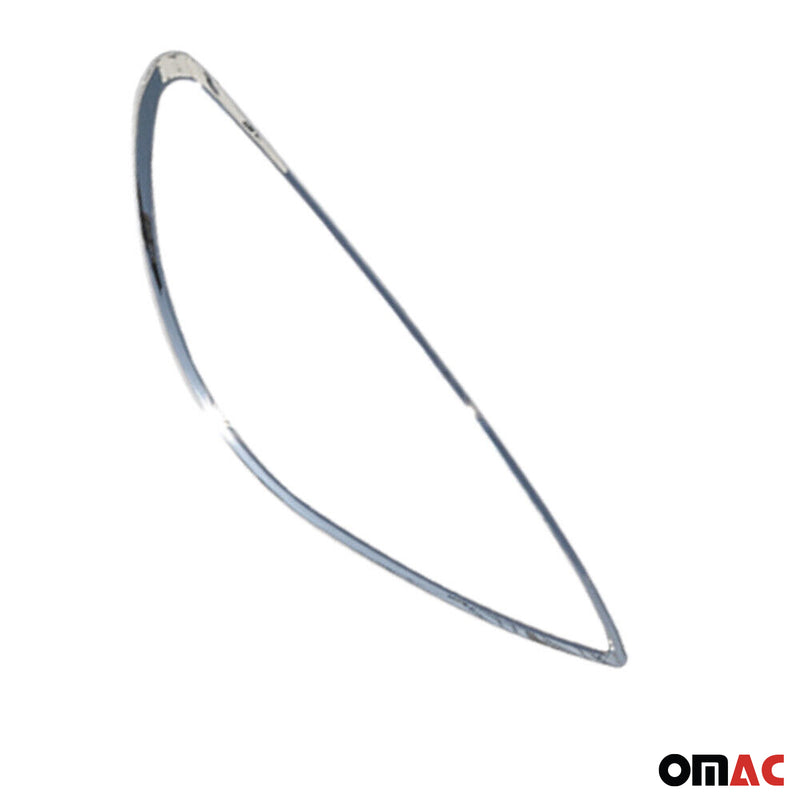 Copri fari anteriori per Peugeot 206 1998-2010 ABS cromato 2 pezzi