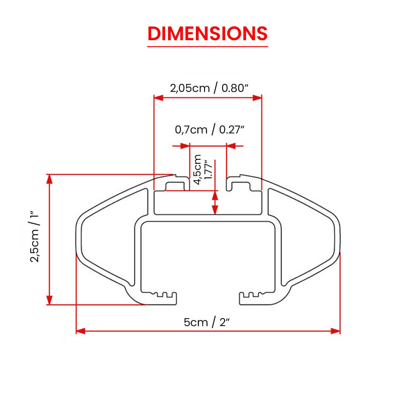 Barre portatutto in alluminio per Audi A4 Allroad B8 B9 2009-2025 5 porte Argento ABE 2 pezzi
