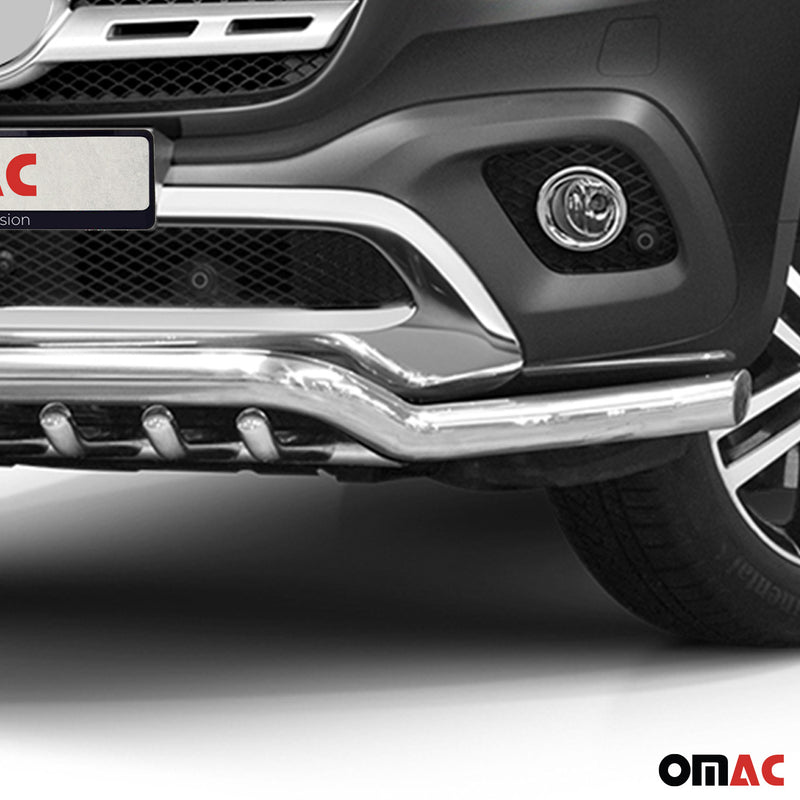 Barra di protezione anteriore per Mercedes Classe X 2017-2020 con ABE in acciaio argento 