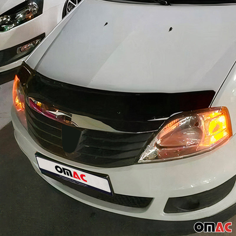 Deflettore cofano protezione insetti e pietre per Dacia Logan 2005-2012 scuro